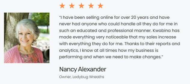 Nancy Alexander — Ladybug Wreaths testimonial