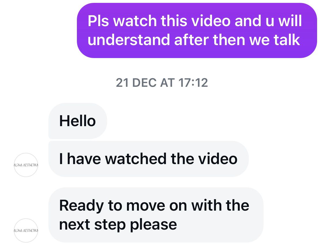 DM: Ready to move on with the next step please