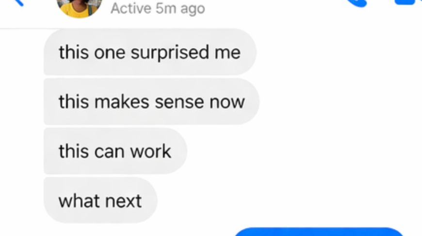 Messenger: this one surprised me, this can work, what next