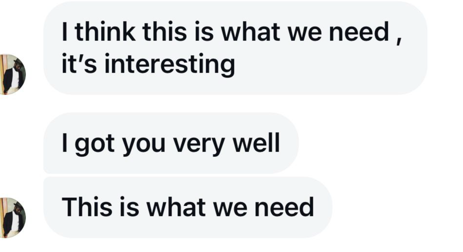 DM: This is what we need