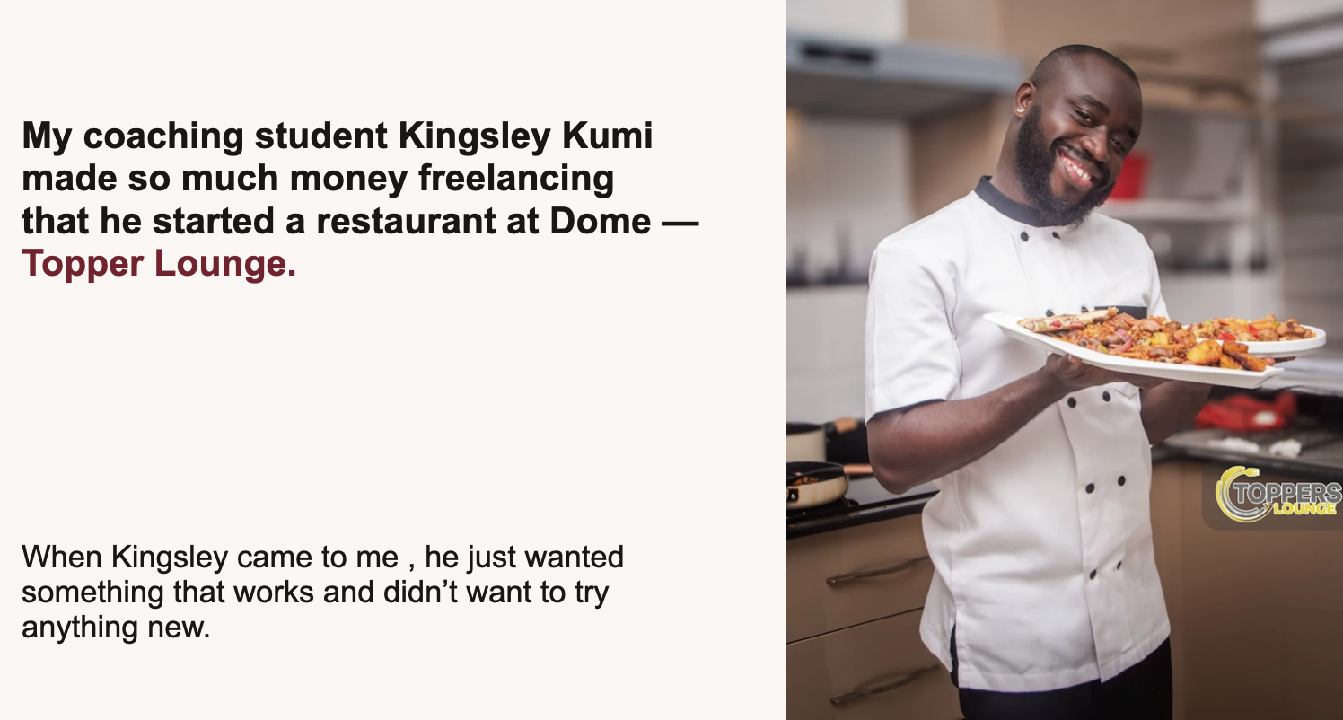 Kingsley Kumi Topper Lounge result